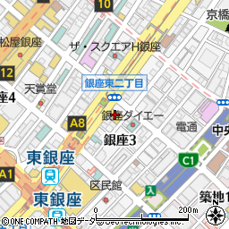 ビオラ　銀座店周辺の地図