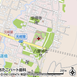 カリタス会甲府修道院周辺の地図