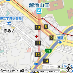 鮨 寿々 スズ 赤坂周辺の地図