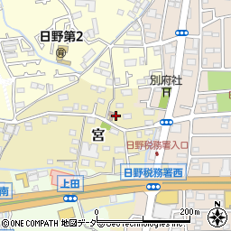 東京都日野市宮321周辺の地図