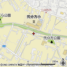 東京都八王子市弐分方町537周辺の地図