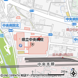 県立中央病院理容室周辺の地図