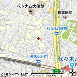 東京都渋谷区元代々木町26周辺の地図