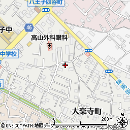 東京都八王子市大楽寺町463周辺の地図