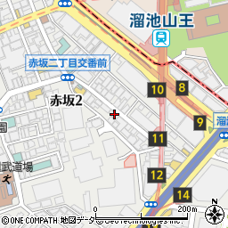 東京都港区赤坂2丁目12周辺の地図