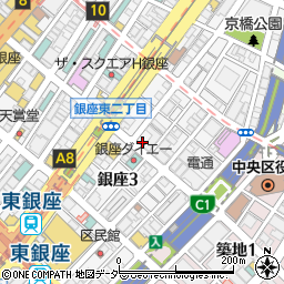 東京都中央区銀座2丁目13-12周辺の地図