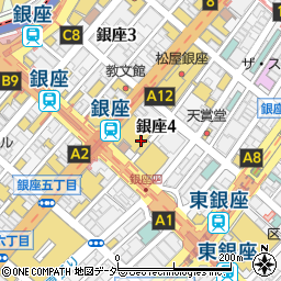 シャネルシューズ＆バッグ三越銀座店周辺の地図