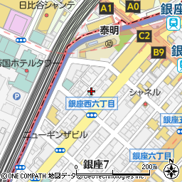 加藤牛肉店 銀座周辺の地図