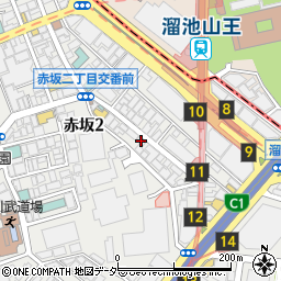 東京都港区赤坂2丁目12-8周辺の地図