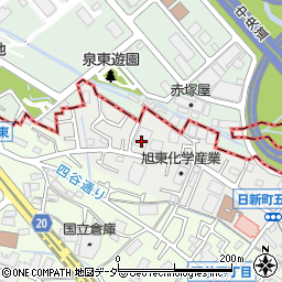 東京都府中市日新町5丁目69周辺の地図