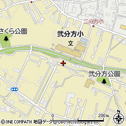 東京都八王子市弐分方町539-3周辺の地図