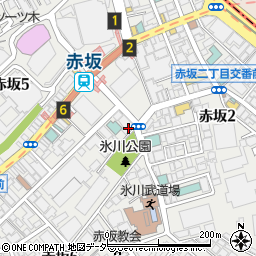 ローソン赤坂氷川公園前店周辺の地図