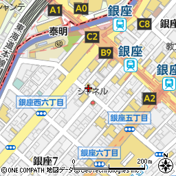 クロスクリニック　銀座院周辺の地図