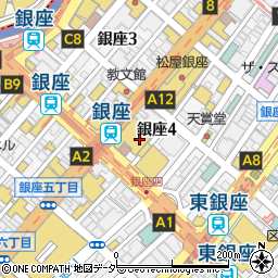 ソワリー　銀座三越店周辺の地図