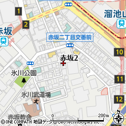 東京都港区赤坂2丁目17-68周辺の地図