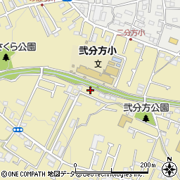 東京都八王子市弐分方町539-4周辺の地図