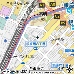 銀蕎麦 國定 銀座店周辺の地図