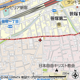 フルーレ笹塚周辺の地図