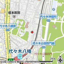 東京都渋谷区代々木5丁目37-6周辺の地図