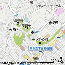 ザ・ビー赤坂周辺の地図