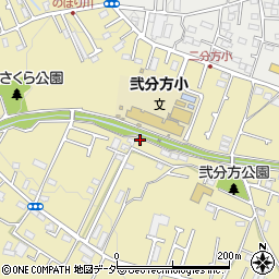 東京都八王子市弐分方町539周辺の地図