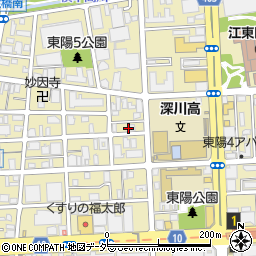 東京都江東区東陽5丁目27周辺の地図