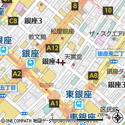 松屋通り周辺の地図