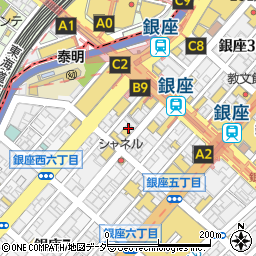 株式会社銀座サワモト周辺の地図