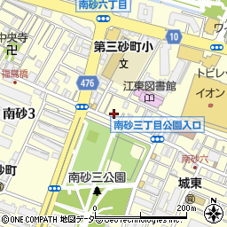 エアリス南砂店周辺の地図