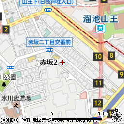 東京都港区赤坂2丁目12-30周辺の地図