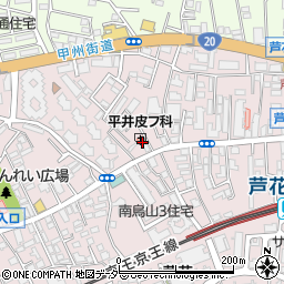 平井皮フ科医院周辺の地図