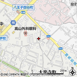 東京都八王子市大楽寺町509周辺の地図