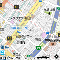 東京都中央区銀座2丁目13-17周辺の地図
