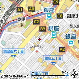 ＪＥＸ宝石ギャラリー東京銀座店周辺の地図