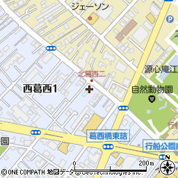 東京都江戸川区西葛西1丁目12-13周辺の地図