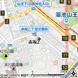 肉のハナマサ赤坂店周辺の地図