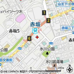 東京都港区赤坂6丁目1周辺の地図