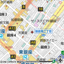 鳴尾 銀座本店周辺の地図