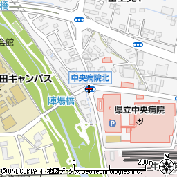 中央病院北周辺の地図