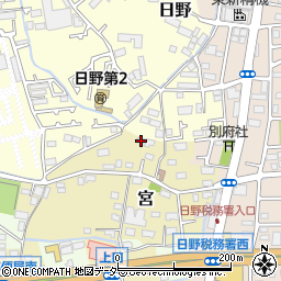 東京都日野市宮329周辺の地図