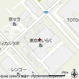株式会社東京めいらく　千葉工場周辺の地図