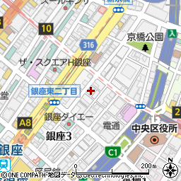 東京都中央区銀座2丁目13-18周辺の地図