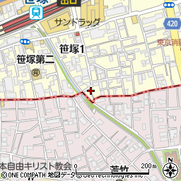 笹塚ハウジング周辺の地図