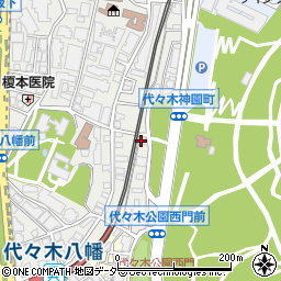 東京衣裳株式会社　代々木営業所周辺の地図