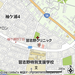 袖ヶ浦3号児童遊園周辺の地図