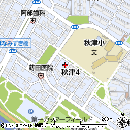 千葉県習志野市秋津周辺の地図