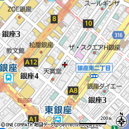 しゃぶしゃぶ 山笑ふ 銀座店周辺の地図