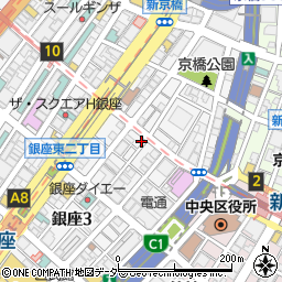 東京都中央区銀座2丁目13-2周辺の地図
