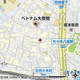 東京都渋谷区元代々木町35周辺の地図