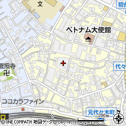 東京都渋谷区元代々木町38周辺の地図